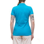 POLO RALPH LAUREN JULIE SLIM FIT POLO SHIRT COVE BLUE - Image 3