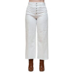 POLO RALPH LAUREN WOMAN HIGH-RISE WIDE-LEG CROP JEAN WHITE