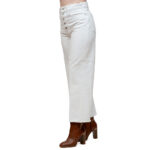 POLO RALPH LAUREN WOMAN HIGH-RISE WIDE-LEG CROP JEAN WHITE - Image 2