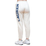 POLO RALPH LAUREN WOMAN  LOGO FLEECE ATHLETIC TROUSER WHITE - Image 3