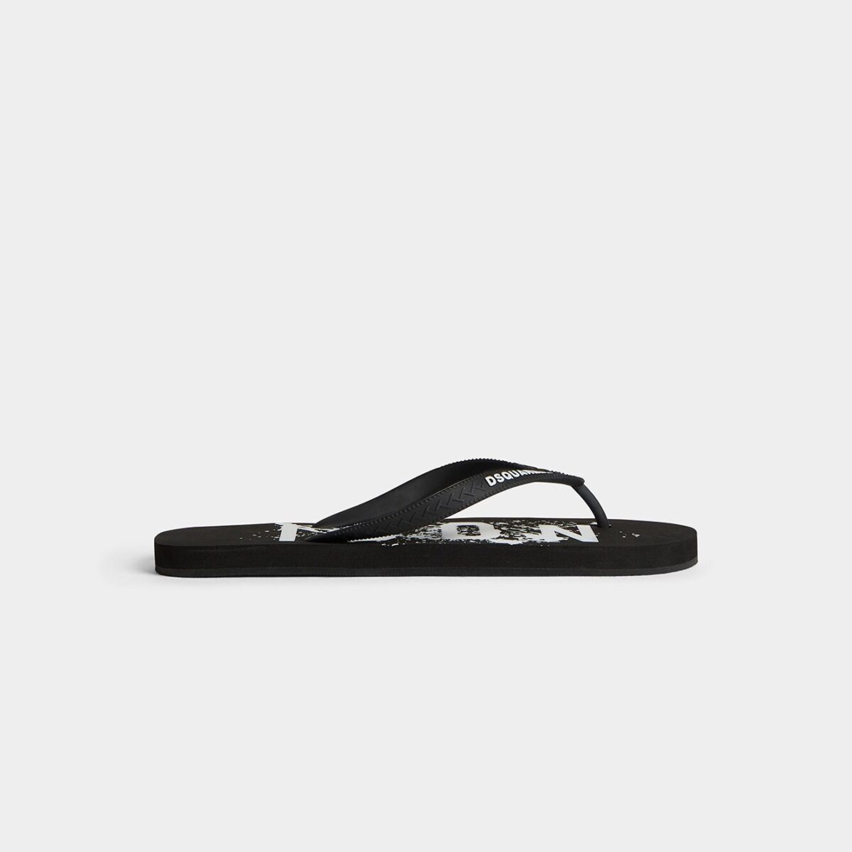 DSQUARED2 ICON SPLASH FLIP FLOPS BLACK - Image 5