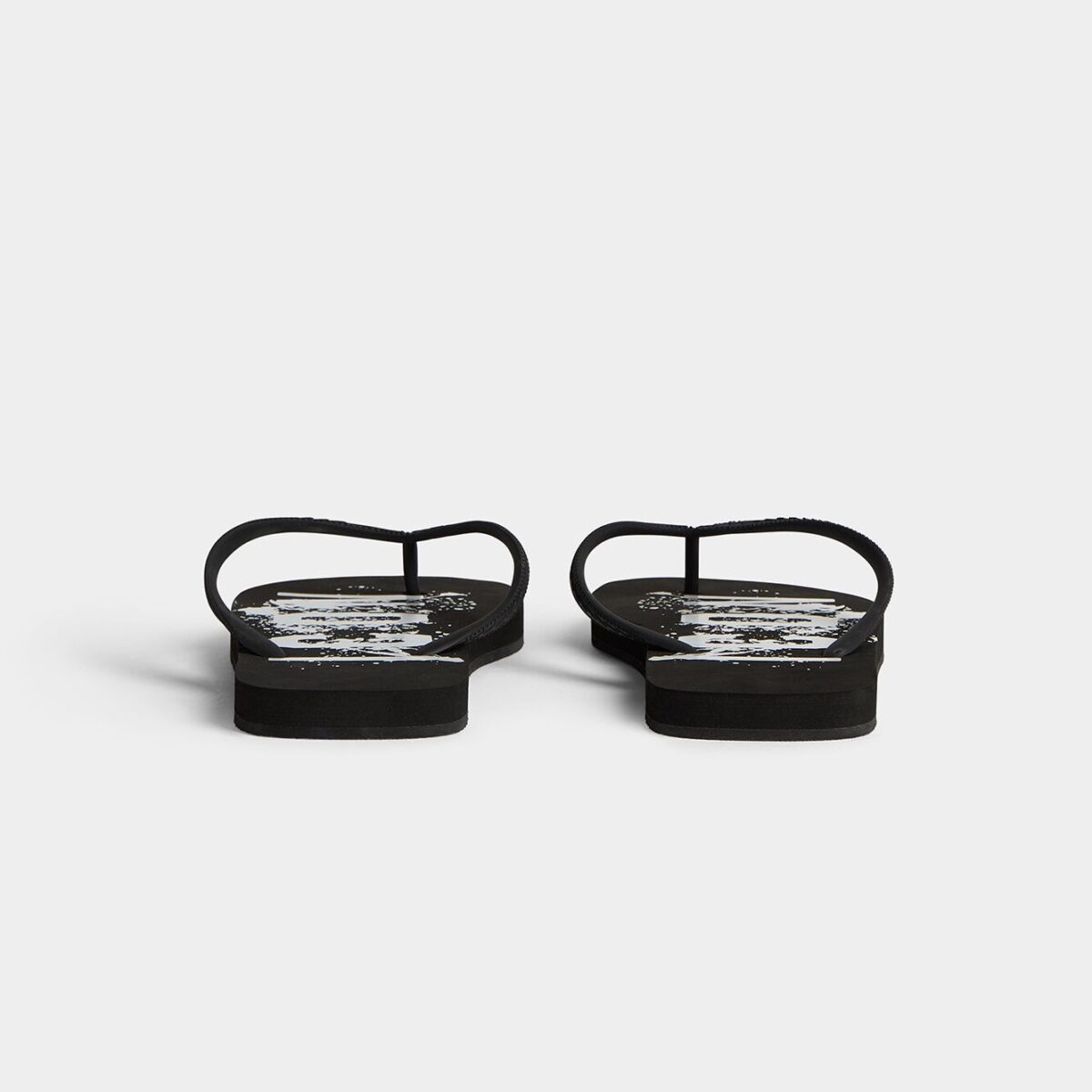 DSQUARED2 ICON SPLASH FLIP FLOPS BLACK - Image 4