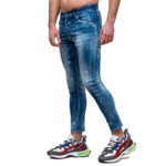 DSQUARED2 MEN MEDIUM KINKY WASH SUPER TWINKY JEANS BLUE - Image 2