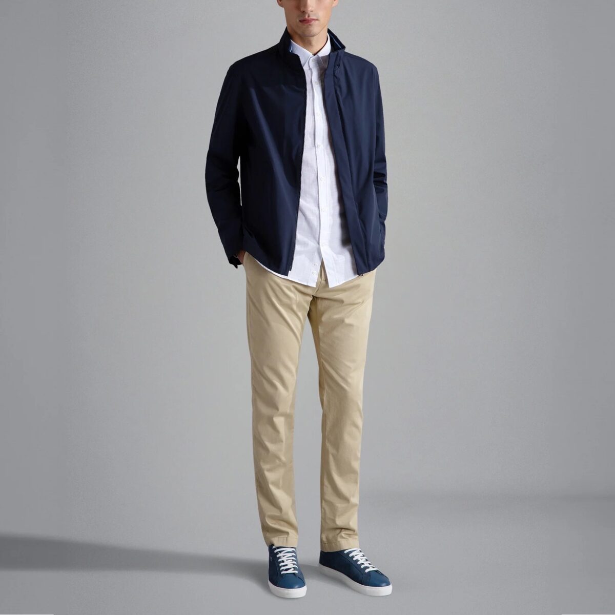 PAUL&SHARK MEN TYPHOON® RE-4X4 STRETCH JACKET NAVY BLUE - Image 3