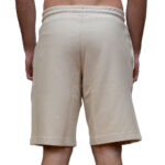 EMPORIO ARMANI MEN ORGANIC COTTON-BLEND LOGO SERIES BERMUDA SHORTS BEIGE - Image 3