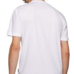 BOSS MEN COTTON THOMPSON 01 JERSEY SHORT SLEEVE T-SHIRT WHITE - Image 2