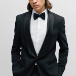 HUGO MEN  DOT-PATTERNED BOW TIE IN SILK JACQUARD BLACK - Image 4