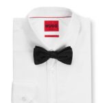 HUGO MEN  DOT-PATTERNED BOW TIE IN SILK JACQUARD BLACK - Image 3