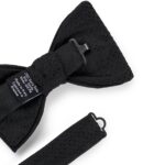 HUGO MEN  DOT-PATTERNED BOW TIE IN SILK JACQUARD BLACK - Image 2