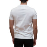 EMPORIO ARMANI MEN JERSEY T-SHIRT WITH JACQUARD LOGO WHITE - Image 4