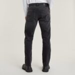 G-STAR 3301 MEN MOSA STRAIGHT JEANS WORN IN BLACK MOON - Image 3