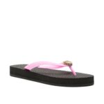 DSQUARED2 WOMAN HEART FLIP FLOPS BLACK PINK