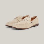 TOMMY HILFIGER MEN FLEXIBLE SUEDE LIGHTWEIGHT LOAFERS BEIGE - Image 5