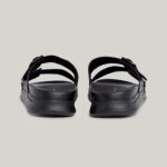 TOMMY HILFIGER ΜΕΝ LEATHER BUCKLE SANDALS BLACK - Image 5