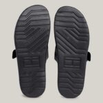 TOMMY HILFIGER ΜΕΝ LEATHER BUCKLE SANDALS BLACK - Image 6