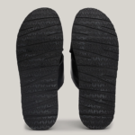 TOMMY HILFIGER ΜΕΝ LEATHER CROSSOVER STRAP SANDALS BLACK - Image 3