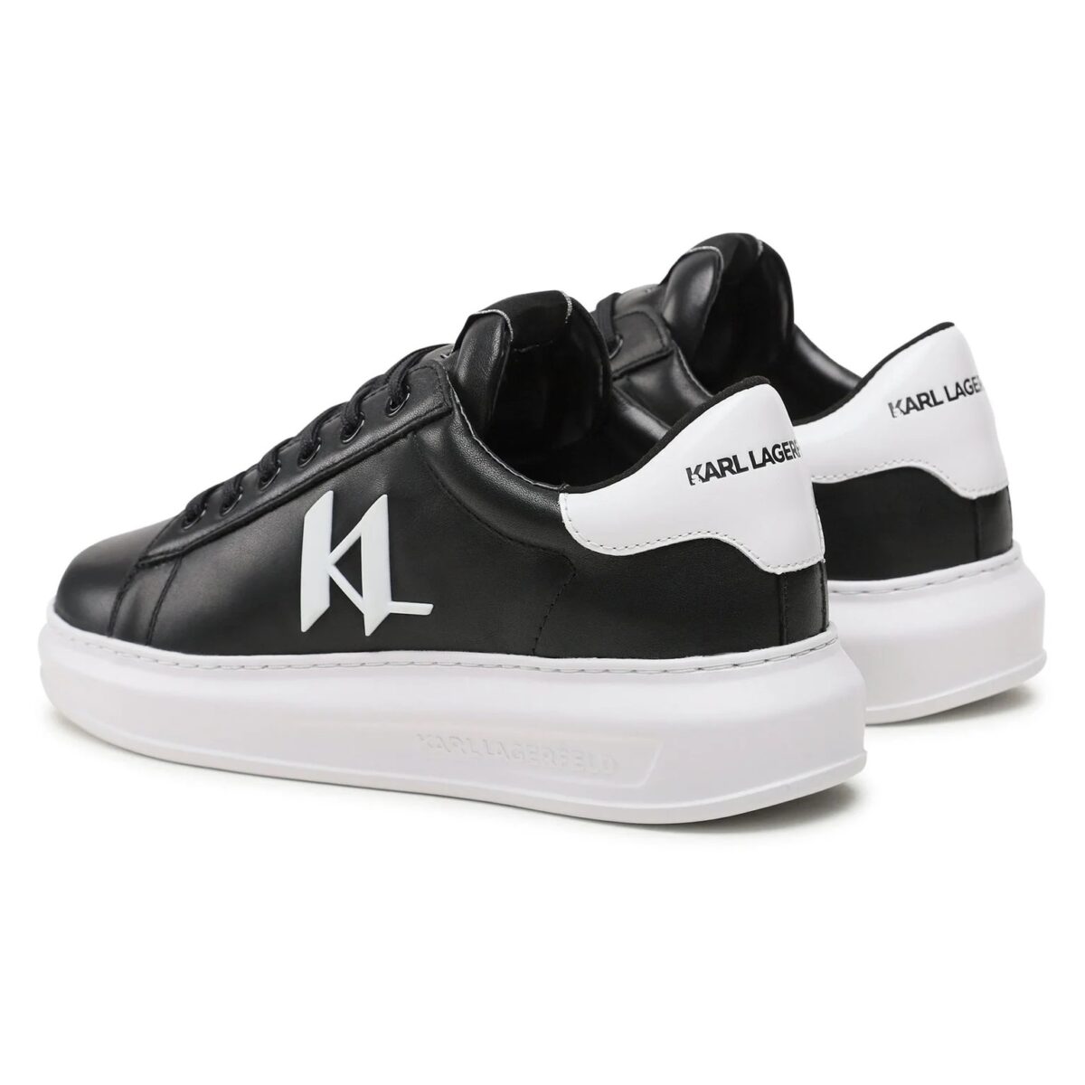 KARL LAGERFELD MEN SNEAKERS MONOGRAM INJEKT BLACK LTHR - Image 2