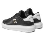 KARL LAGERFELD MENS KARL IKONIC 3D LACE KAPRI SNEAKERS BLACK LTHR - Image 3