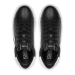 KARL LAGERFELD MENS KARL IKONIC 3D LACE KAPRI SNEAKERS BLACK LTHR - Image 4