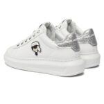 KARL LAGERFELD WOMAN KAPRI ICON SNEAKERS WHITE SILVER - Image 4