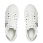 KARL LAGERFELD WOMAN KAPRI ICON SNEAKERS WHITE SILVER - Image 3