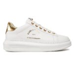 KARL LAGERFELD WOMAN KAPRI SNEAKERS MAISON WHITE GOLD - Image 2