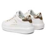 KARL LAGERFELD WOMAN KAPRI SNEAKERS MAISON WHITE GOLD - Image 3