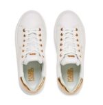 KARL LAGERFELD WOMAN KAPRI SNEAKERS MAISON WHITE GOLD - Image 4