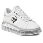 KARL LAGERFELD WOMAN ICON SNEAKERS WHITE SILVER