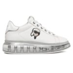 KARL LAGERFELD WOMAN ICON SNEAKERS WHITE SILVER - Image 2