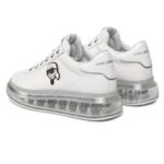 KARL LAGERFELD WOMAN ICON SNEAKERS WHITE SILVER - Image 3