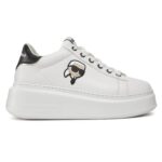 KARL LAGERFELD WOMAN HIGH KAPRI SNEAKERS ICON WHITE LTHR - Image 2