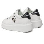 KARL LAGERFELD WOMAN HIGH KAPRI SNEAKERS ICON WHITE LTHR - Image 3