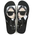 KARL LAGERFELD FLIP FLOPS BACK RUBBER