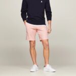 TOMMY HILFIGER MAN BROOKLYN 1985 COLLECTION CHINO SHORTS PINK CRYSTAL