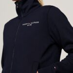 TOMMY HILFIGER MEN STAND-UP COLLAR ZIP-THRU SWEATSHIRT DESERT SKY - Image 3