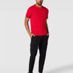TOMMY HILFIGER MEN COTTON T-SHIRT PRIMARY RED - Image 3