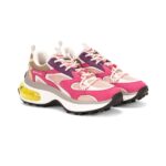 DSQUARED2 WOMEN BUBBLE SNEAKERS FUCHSIA BEIGE PURPLE