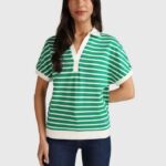 TOMMY HILFIGER WOMAN POLO SHIRT REGULAR FIT OLYMPIC GREEN