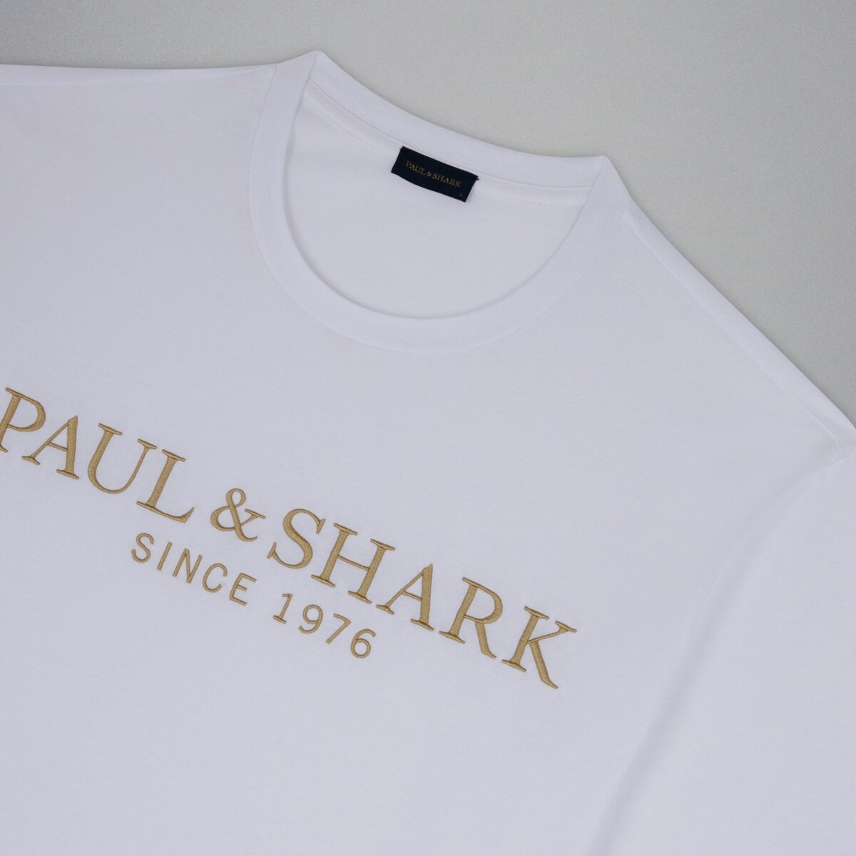 PAUL&SHARK MEN COTTON JERSEY T-SHIRT WHITE - Image 5
