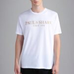 PAUL&SHARK MEN COTTON JERSEY T-SHIRT WHITE