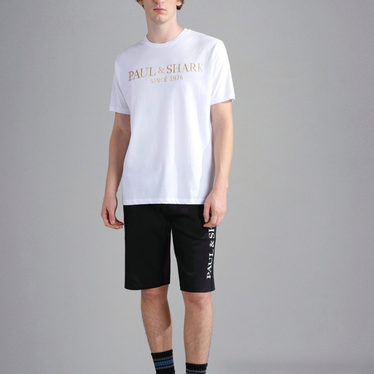 PAUL&SHARK MEN COTTON JERSEY T-SHIRT WHITE - Image 3