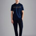 PAUL&SHARK MEN COTTON JERSEY T-SHIRT BLUE