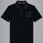 PAUL&SHARK MEN'S PIQUÉ WITH SHARKS PRINT POLO - Image 3