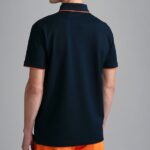 PAUL&SHARK MEN'S PIQUÉ WITH SHARKS PRINT POLO - Image 2