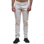 EMPORIO ARMANI MEN EMPORIO ARMANI  J75 LOW-RISE SLIM JEANS WHITE
