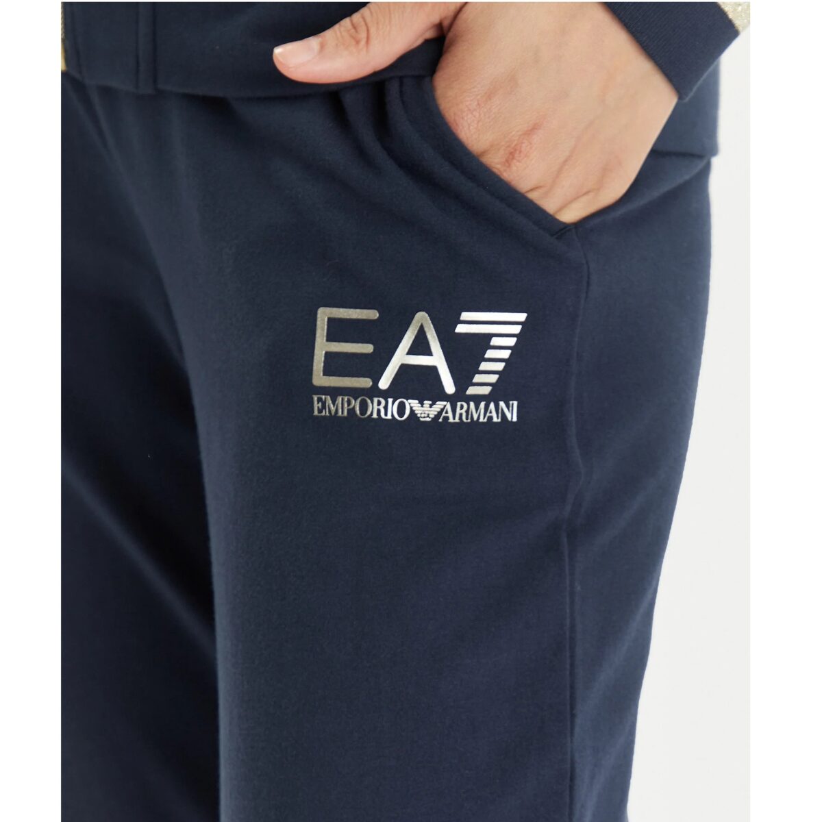 EMPORIO ARMANI EA7 ATHLETE TRACKSUIT NAVY BLUE - Image 3