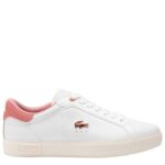 LACOSTE  WOMEN'S SNEAKER POWERCOURT 124 3 SFA WHITE LIGHT PINK - Image 5