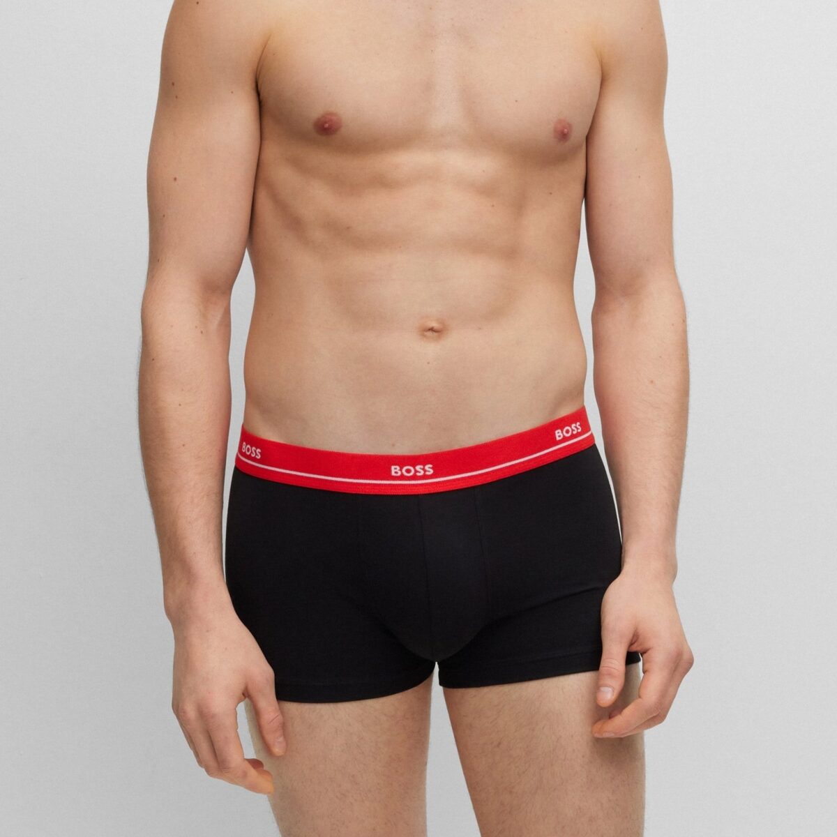 BOSS MEN FIVE-PACK OF STRETCH-COTTON TRUNKS WITH LOGO WAISTBANDS - Image 5