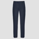 BOSS MEN'S SLIM FIT PANTS H-PEPE-PLT-241 NAVY BLUE